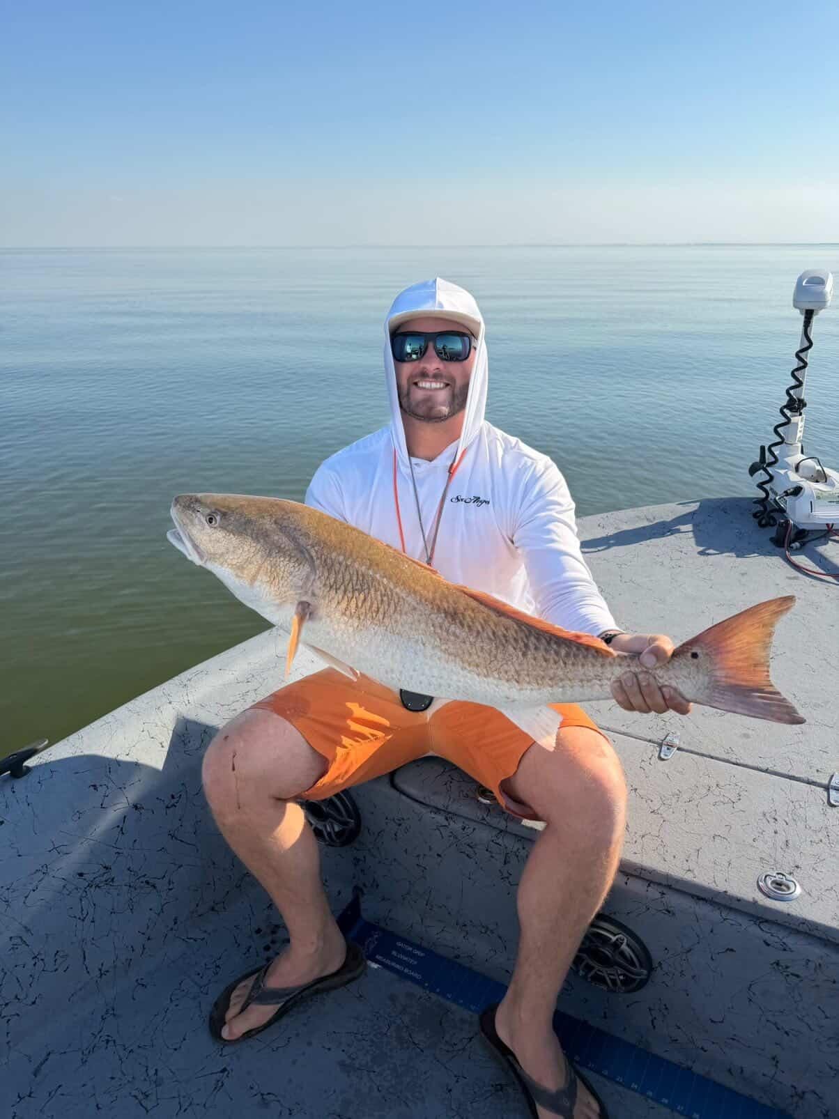 Big redfish caught on KTX Baits